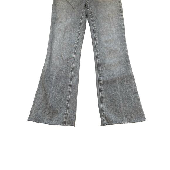 PAIGE Claudine High Rise Crop Flare Jeans Gray Wash Size 25 - Picture 4 of 7